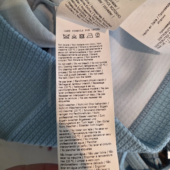 SportMax Blue Waffle Knit Button Dress - Picture 10 of 10